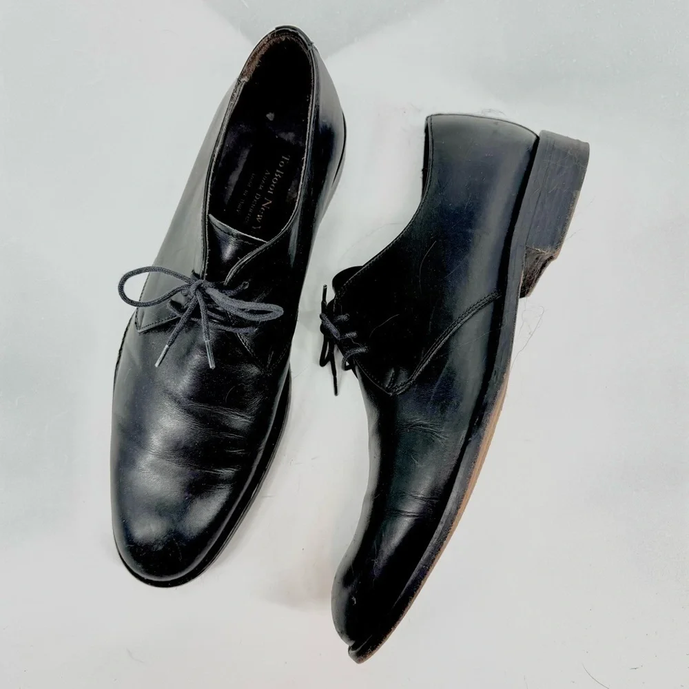 TO BOOT NEW YORK Winston Adam Derrick Black Leather Oxfords